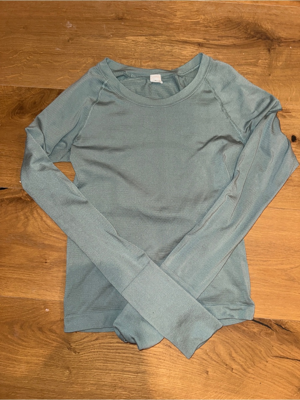 lululemon athletica Long-Sleeve Crewneck Top in Muted Teal